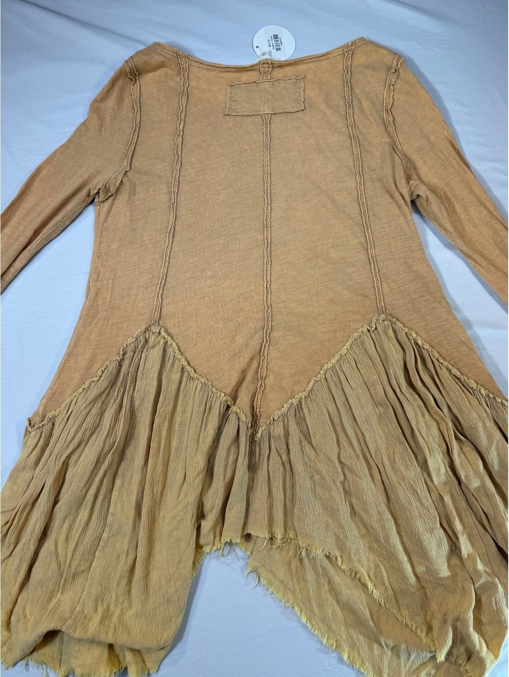 Oli & Hali Golden Small Long Sleeve Top with Asymmetric Hem - Picture 6 of 6